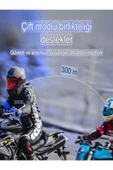 DEANB Y2-Max IPX6 2kişi 300m Su Geçirmez RGB Bluetooth 5.3 Kask Kulaklığı – İntercom & Gürültü Engelleme - 6