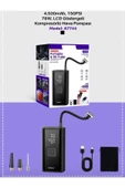 DEANB 150 PSI Şarjlı Hava Kompresörü 4500mAh | LCD Ekranlı Taşınabilir Lastik Şişirme Pompası - 7