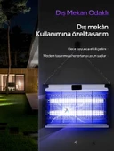 DEANB 8W Çift UVA Işık Elektrikli Sinek Öldürücü A Enerji Haşere Yok Edici Sivrisinek Kovucu Tuzak Lamba thumbnail 2
