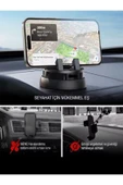 DEANB T0107 360° Dönen 3xKayma Önleyici Tutacak Torpido Üzeri Masa Üzeri ve Araç İçi Telefon Tutucu - 3