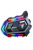DEANB Y2-Max IPX6 2kişi 300m Su Geçirmez RGB Bluetooth 5.3 Kask Kulaklığı – İntercom & Gürültü Engelleme - 1