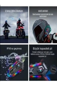 DEANB Y2-Max IPX6 2kişi 300m Su Geçirmez RGB Bluetooth 5.3 Kask Kulaklığı – İntercom & Gürültü Engelleme - 5