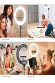 DEANB Alüminyum Alaşım 3D AR Panaromik 56cm 360° Dönen Kumandalı LED Fotoğraf Video Çekim Işığı - 6
