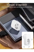 DEANB 3680W 2.4A 2xUSB 1xType-C 1xSoket Alman Akım Korumalı Saf Bakır Çoklu Kablosuz Duvar Prizi 1050J - 2