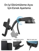 DEANB T78 360 Dönebilen Hidrolik Kanatlı Vantuzlu Araç Içi Telefon Tutucu Ayna Torpido Montajı Tutacak thumbnail 3