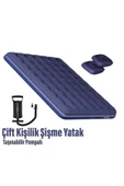 DEANB 203x152x22cm Çift Kişilik Şişme Yatak – Hava Pompalı, Kamp ve Misafir Kullanımı İçin Uygun - 1