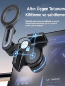 DEANB 360 Döner Manyetik Telefon Tutucu  Esnek Alüminyum Kol, Araç İçi Ayarlanabilir Stand thumbnail 4