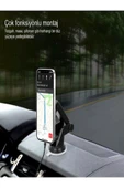 DEANB F-2 15W Şarjlı Vantuzlu Ayna Ve Torpido Montajlı Araç İçi Telefon Tutucu - Oto Aksesuarları - 3