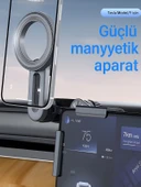 DEANB 360 Döner Manyetik Telefon Tutucu  Esnek Alüminyum Kol, Araç İçi Ayarlanabilir Stand thumbnail 6