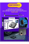ÇELİKWORK Kablosuz Basınç Göstergeli Air Kompresör 4000mah Led Işıklı Araba Hava Pompası/usb/powerbank - 1