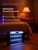 DEANB 8W Çift UVA Işık Elektrikli Sinek Öldürücü A Enerji Haşere Yok Edici Sivrisinek Kovucu Tuzak Lamba thumbnail 3