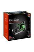 DEANB 2X Kişi İnterkom Bağlantı HD Stereo Motosiklet Kulaklığı Bluetooth Motor Kask Kulaklık Uyumlu - 5