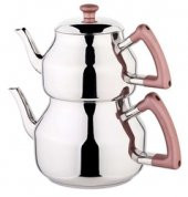 Özkent K-315 Marmaris Orta Boy Sade Çaydanlık Rose - 1