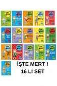 HARİKA-İŞTE MERT! SERİSİ -16 KİTAPLIK SÜPER SET.MERT İN ÖĞRETİCİ  MACERALARI-1.SINIF VE 2. SINIF thumbnail 2