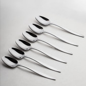 Porsima ETN-826 Atlantis 30 Parça Paslanmaz Çelik Çatal Kaşık Takımı - 2