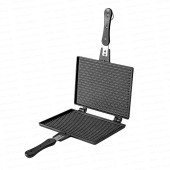 Nehir Lüks Maxi Granit Kaplama Alüminyum Döküm Tost Tavası - Yanmaz Yapışmaz - 26,5 x 20,5 cm - 2
