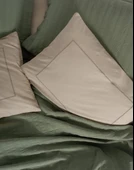 Çift Kişilik Yatak Örtülü Pike Takımı Natura Vilo Yeşil thumbnail 3