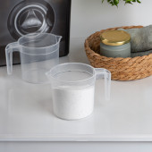 Porsima KRD-0040 2'li 400 mL Şeffaf Plastik Ölçek Kabı - Beher Ölçü Kabı thumbnail 1