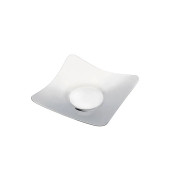 Nehir Karanfil Sade 18/10 Paslanmaz Çelik 12 Adet Çay Tabağı 9 x 9 cm - 2