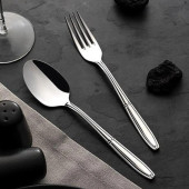 Nehir Buket Sade 84 Parça 18/10 Paslanmaz Çelik Çatal Kaşık Bıçak Takımı 12 Kişilik - 3