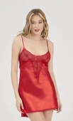 AmoraSecret MOONLIGHT 329 KIRMIZI SATEN GECELİK - 1
