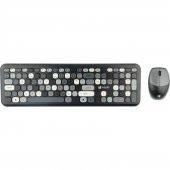 Hunter Series Gray Xt Retro Kablosuz Klavye ve Mouse Seti - 2