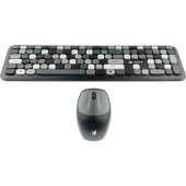 Hunter Series Gray Xt Retro Kablosuz Klavye ve Mouse Seti - 4