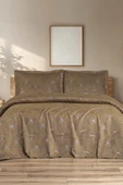 Hermes 3 Parça Çift Kişilik Pike Takımı 230x250 Kahve - 1