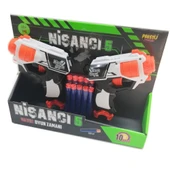 YUMURCAK TOYZ Nişancı Oyuncak Silah Sünger Atan 2'li Kız Erkek Çocuk Oyuncak Eğitici Oyuncaklar - 1