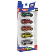 YUMURCAK TOYZ Speed Racer Road Series Metal Model Araba Seti 5'li Kız Erkek Çocuk Oyuncak Eğitici Oyuncaklar thumbnail 2