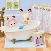 YUMURCAK TOYZ Sylvanian Families Banyo ve Duş Seti 5739 Kız Erkek Çocuk Oyuncak Eğitici Oyuncaklar thumbnail 3