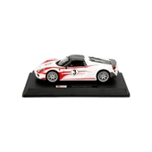 YUMURCAK TOYZ Bburago 1:24 Porsche 918 Spyder Model Araba 18-28009 Kız Erkek Çocuk Oyuncak Eğitici Oyuncaklar thumbnail 1