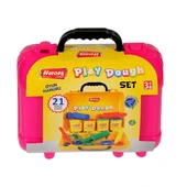 YUMURCAK TOYZ ERN-597 Heroes Premium Çantalı Oyun Hamuru Seti Kız Erkek Çocuk Oyuncak Eğitici Oyuncaklar - 1