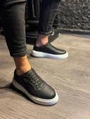 Günlük Ayakkabı Siyah (Beyaz Taban) thumbnail 2