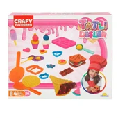 YUMURCAK TOYZ 3493 Crafy Tatlı Düşler Oyun Hamuru Seti 200 g 22 Parça Kız Erkek Çocuk Oyuncak Eğitici Oyuncaklar - 1
