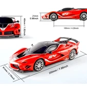 YUMURCAK TOYZ 1:24 Ferrari FXX K Evo Uzaktan Kumandalı Araba Kız Erkek Çocuk Oyuncak Eğitici Oyuncaklar thumbnail 3
