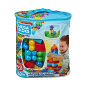 YUMURCAK TOYZ CYP67 MEGA BLOKS® 60 parçalı Blok Torbaları 2 asorti - Mavi - Pembe +1 yaş Kız Erkek Çocuk Oyuncak E - 1