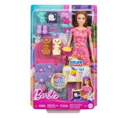 YUMURCAK TOYZ HXN01 Barbie ve Köpekçikleri Pijama Partisi Kız Erkek Çocuk Oyuncak Eğitici Oyuncaklar thumbnail 1