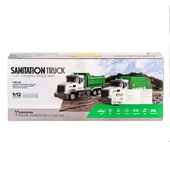YUMURCAK TOYZ A8196-QH9003-1-2 Kumandalı Sesli ve Işıklı Çöp Kamyonu 1:12 Kız Erkek Çocuk Oyuncak Eğitici Oyuncakl - 2