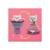 YUMURCAK TOYZ Sevgi Buketi Peluş Ayıcıklı Peluş Çiçek Buketi 40cm Kız Erkek Çocuk Oyuncak Eğitici Oyuncaklar thumbnail 3