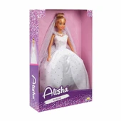 YUMURCAK TOYZ 3381 SUN-RST-SIS-Gelinlikli Manken Bebek Alisha 29cm - Sunman Kız Erkek Çocuk Oyuncak Eğitici Oyunca thumbnail 3