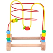 YUMURCAK TOYZ ONY-410 Ahşap Boncuklu Koordinasyon -Onyıl Oyuncak Kız Erkek Çocuk Oyuncak Eğitici Oyuncaklar - 2