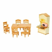 YUMURCAK TOYZ 5340 Sylvanian Families Yemek Odası Seti +3 yaş figürler ayrı satılır. Kız Erkek Çocuk Oyuncak Eğiti thumbnail 2
