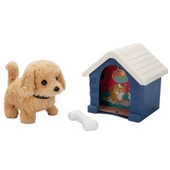 YUMURCAK TOYZ Sesli ve Hareketli Kulübeli Sevimli Peluş Köpek Kız Erkek Çocuk Oyuncak Eğitici Oyuncaklar - 1