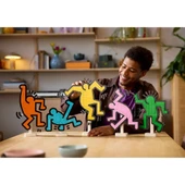 YUMURCAK TOYZ 31216 Lego icons - Keith Haring – Dans Eden Figürler 1773 parça +18 yaş Kız Erkek Çocuk Oyuncak Eğit thumbnail 3