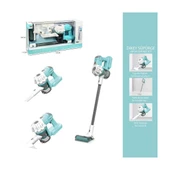 YUMURCAK TOYZ LS8803Q Vardem Dikey Elektrik Süpürgesi Ekranlı Kutu Yeşil-Gri 3 in1 Kız Erkek Çocuk Oyuncak Eğitici thumbnail 3