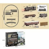 YUMURCAK TOYZ 621B RETRO VAGONLARI IŞIKLI LÜX TREN Kız Erkek Çocuk Oyuncak Eğitici Oyuncaklar thumbnail 1