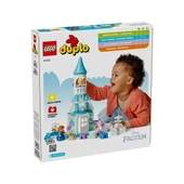 YUMURCAK TOYZ 10455 Lego Duplo Anna ve Elsa'nın Karlar Ülkesi Şato Partisi 54 parça +2 yaş Kız Erkek Çocuk Oyuncak thumbnail 1