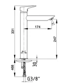 Ar Fia Yüksek Tip Lavabo Bataryası thumbnail 2
