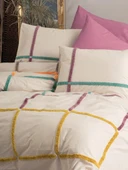 Puff Nakışlı Ranforce Çift Kişilik Nev Takımı İnsula Gülkurusu thumbnail 9